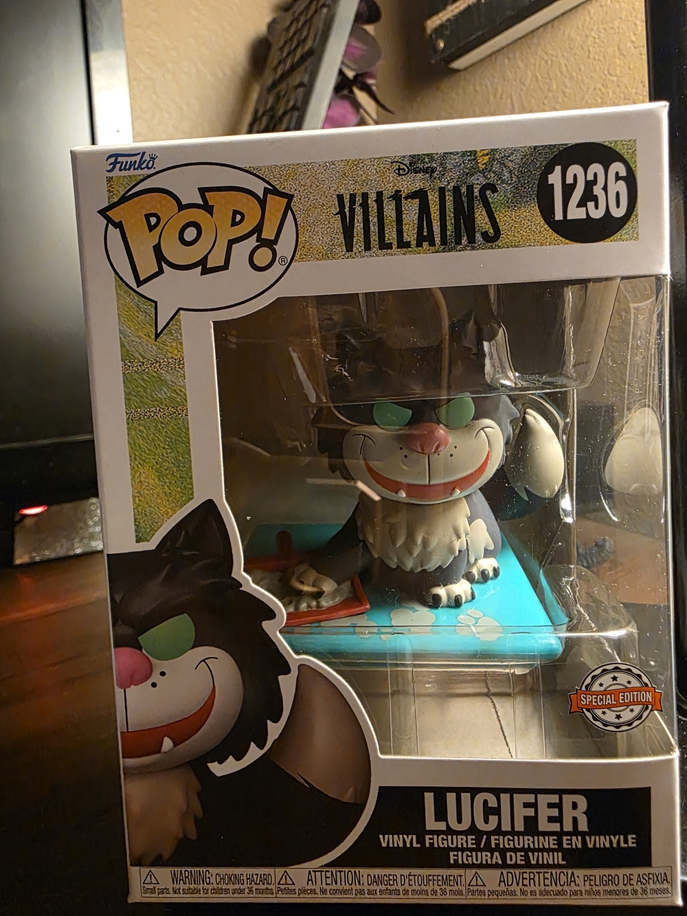 Funko Pop! Villains Lucifer Vinyl Figure - Black & White